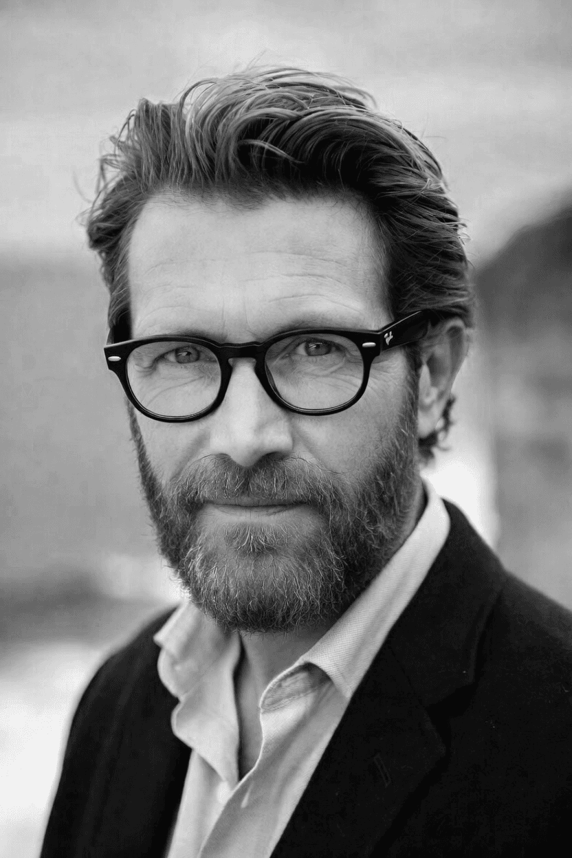 Portrait in black and white